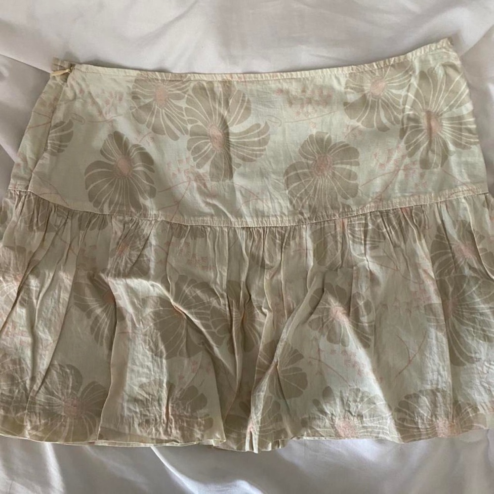 Floral American Eagle Mini Skirt